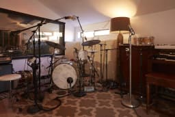 Drum kit in Studio Two at ESCAPE Studios