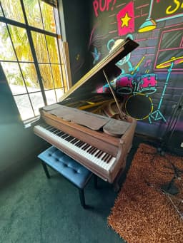 Piano in the Rock Room at Paradise Recording